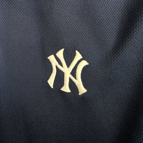 Mens Nike Fit Yankees Navy Polo Shirt Short Sleeve Polyester Athletic Size XXL - Picture 3 of 9